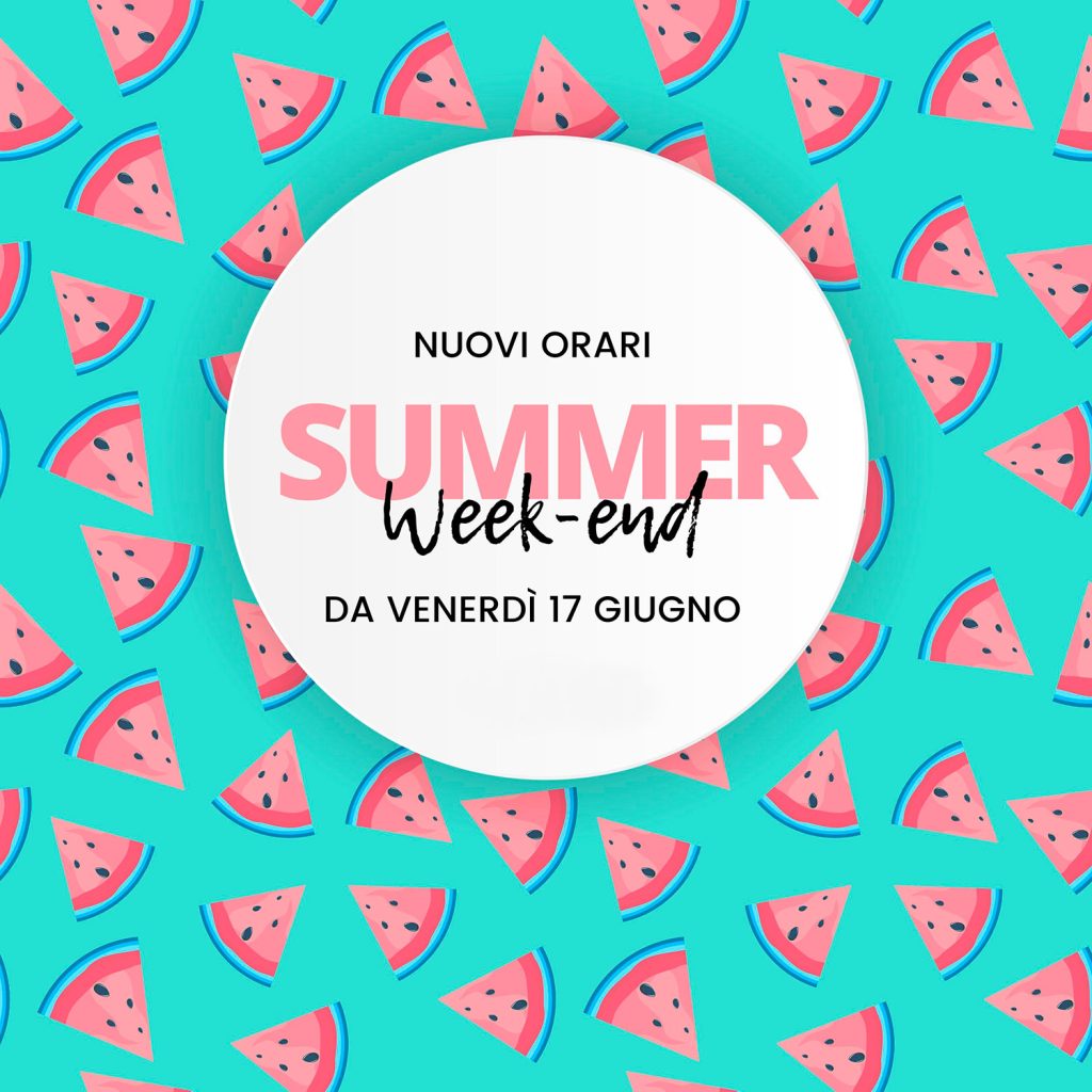 Da venerdì 17 giugno il Giuly Bar apre fino alle ore 22 nel week-end!!!!
