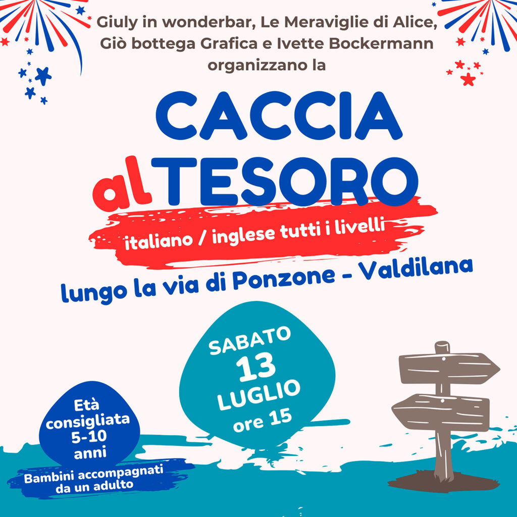 CACCIA AL TESORO
italiano / inglese lungo la via di Ponzone / Valdilana